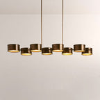 Daphna Linear Metal Drum Chandelier