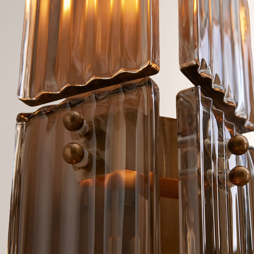 Delsia Fluted Glass Wall Sconce