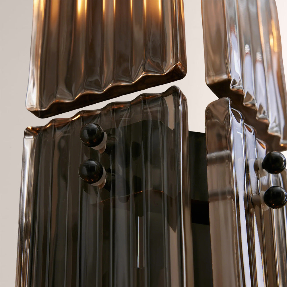 Delsia Fluted Glass Wall Sconce