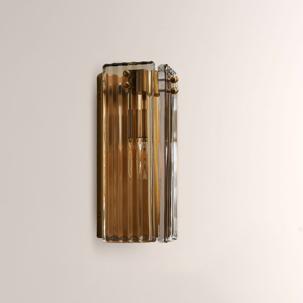Delsia Fluted Glass Wall Sconce