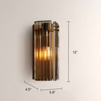 Delsia Fluted Glass Wall Sconce