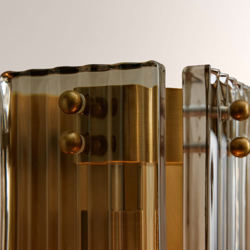 Delsia Fluted Glass Wall Sconce