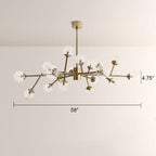 Dinah Glass Medium Chandelier