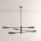 Edward Linear Leather Chandelier
