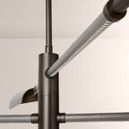 Edward Linear Leather Chandelier