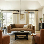 Edward Linear Leather Chandelier