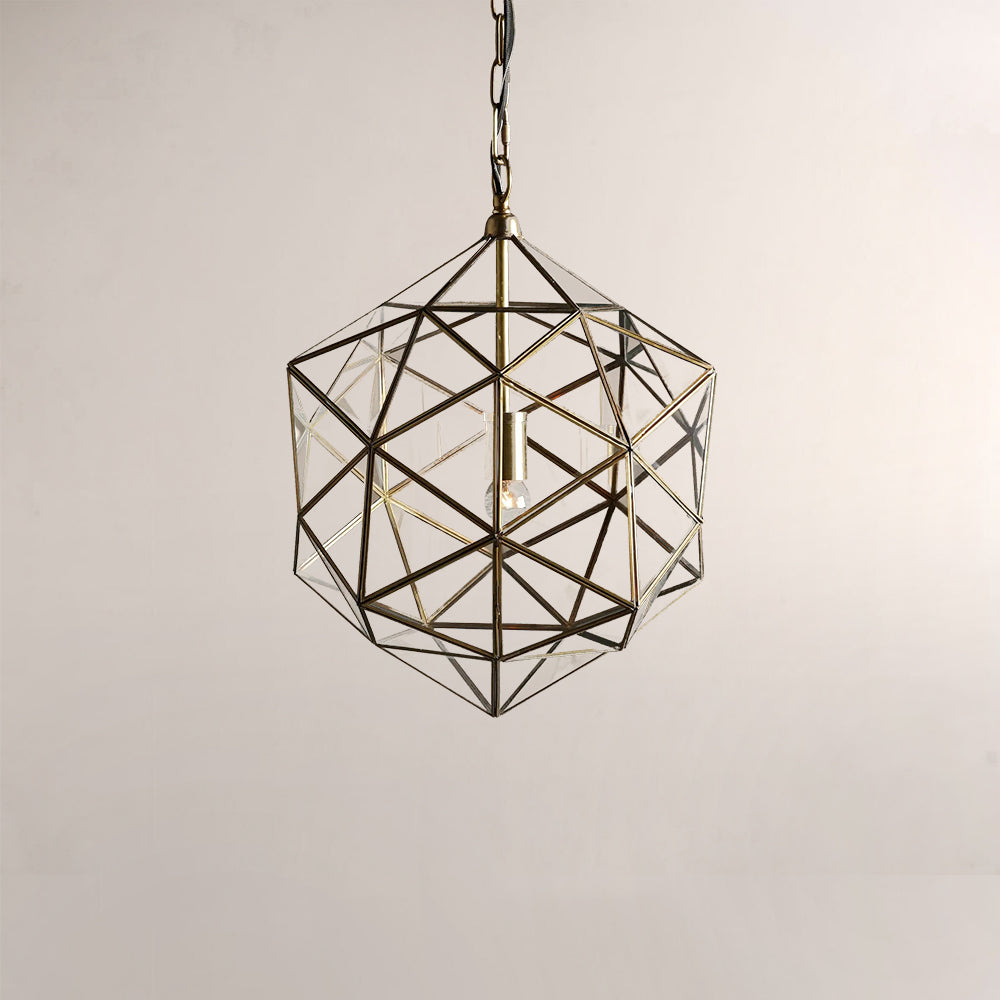 Elixir Geometric Brass Pendant
