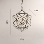 Elixir Geometric Brass Pendant