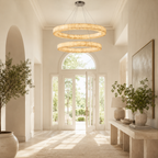 Erater 2-Tier Round Calcite Chandelier 50"