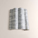 Faience Sculptural Marble Wall Sconce