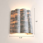 Faience Sculptural Marble Wall Sconce