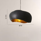 Finn Hammered Metal Dome Pendant