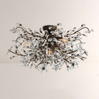 Fiora Crystal Floral Flush Mount