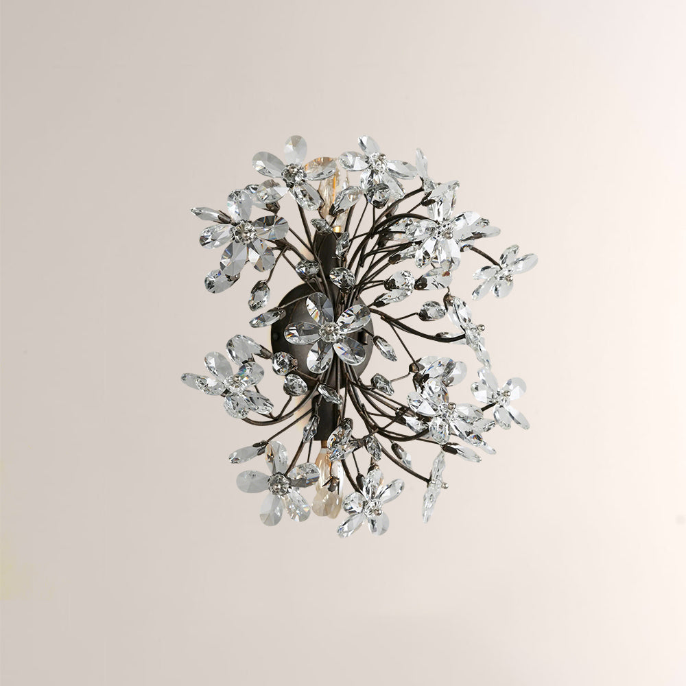 Fiora Crystal Blossom Wall Sconce