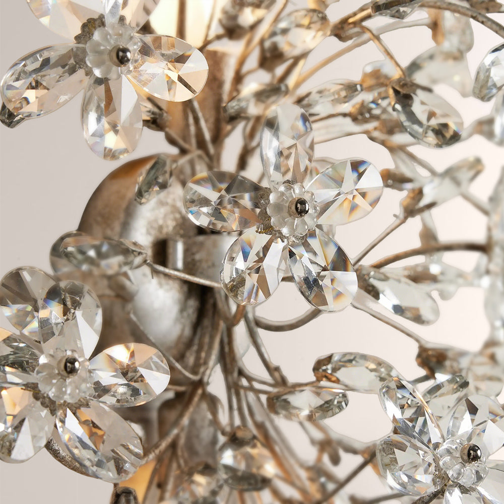 Fiora Crystal Blossom Wall Sconce