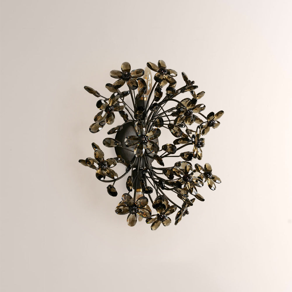 Fiora Crystal Blossom Wall Sconce