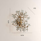 Fiora Crystal Blossom Wall Sconce