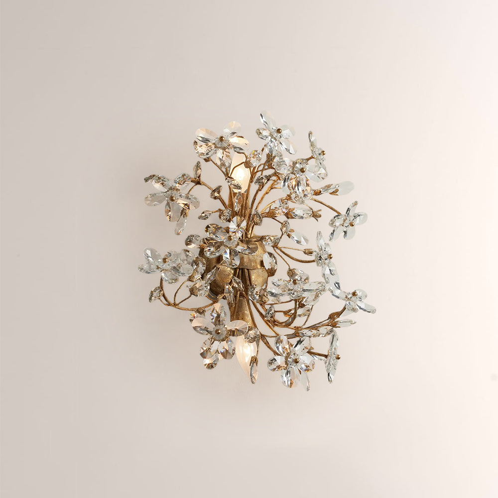 Fiora Crystal Blossom Wall Sconce