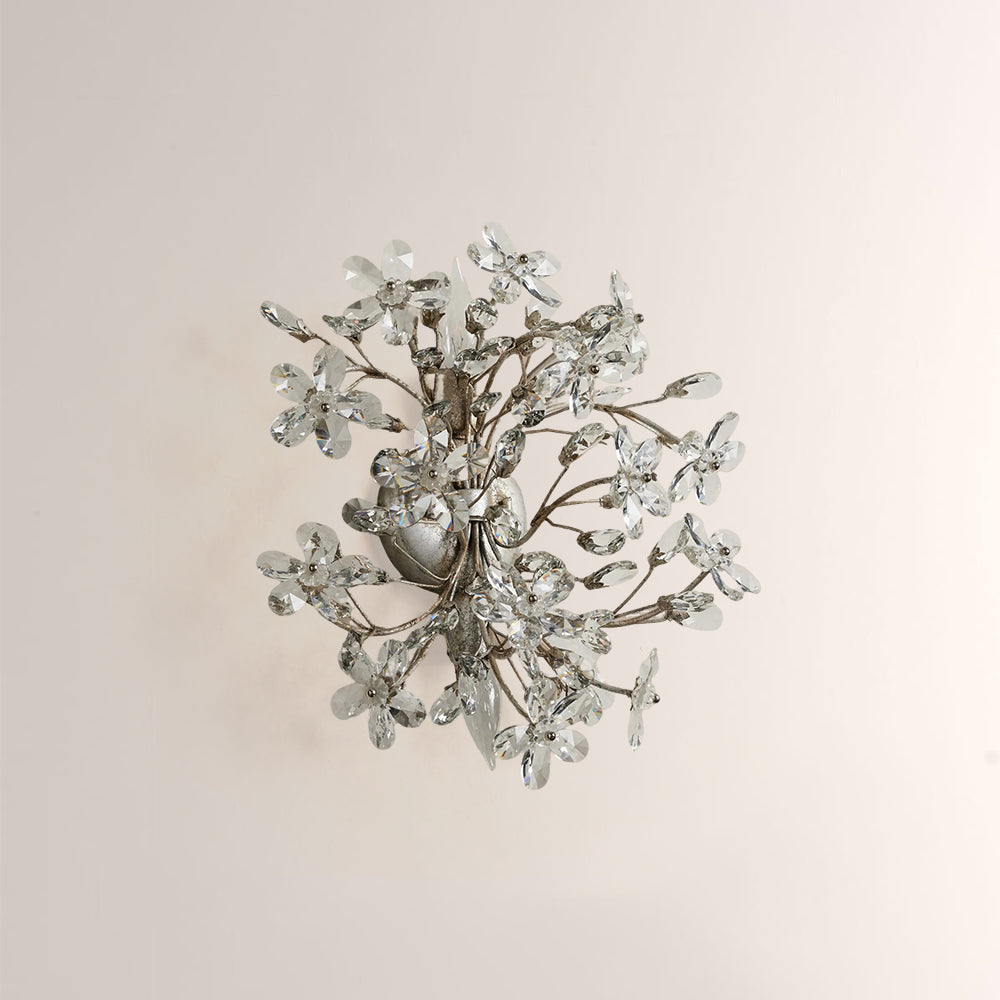 Fiora Crystal Blossom Wall Sconce