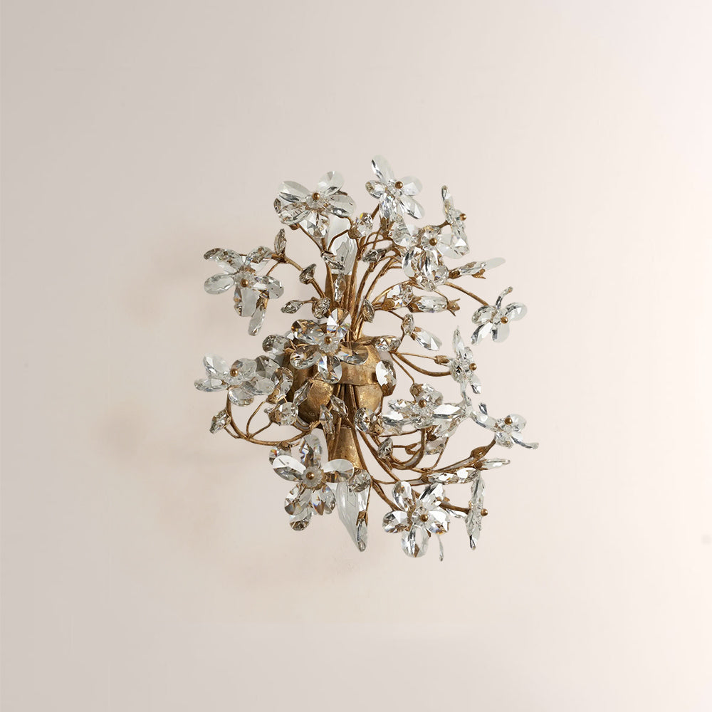 Fiora Crystal Blossom Wall Sconce