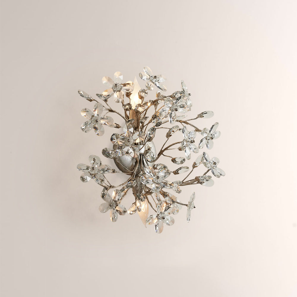 Fiora Crystal Blossom Wall Sconce