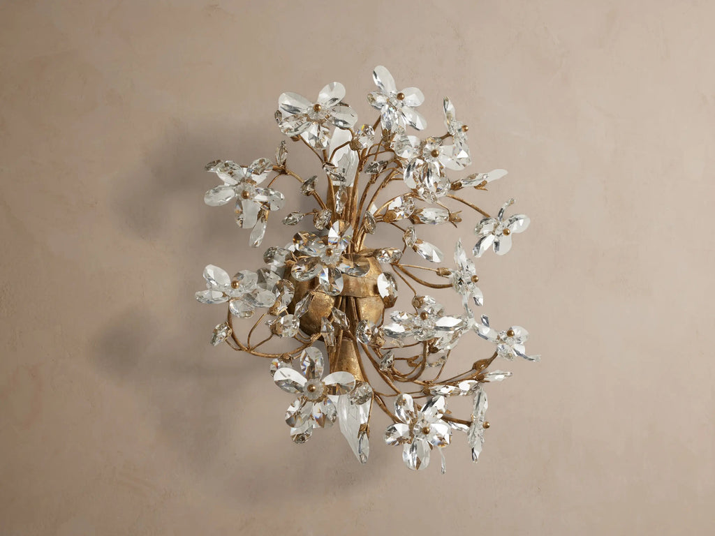 Fiora Crystal Blossom Wall Sconce