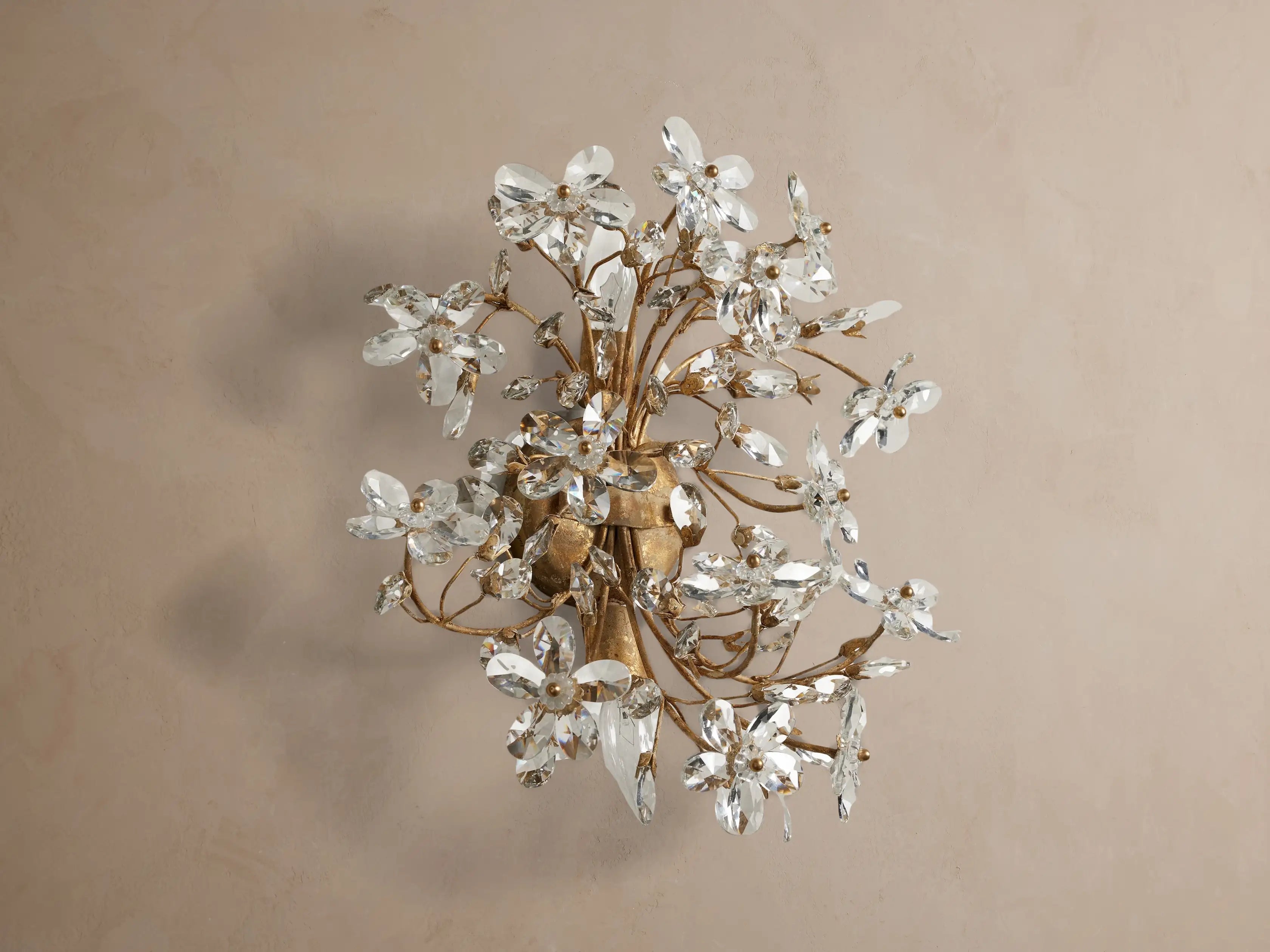 Fiora Crystal Blossom Wall Sconce