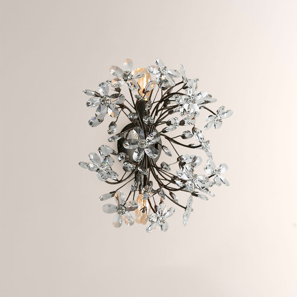 Fiora Crystal Blossom Wall Sconce