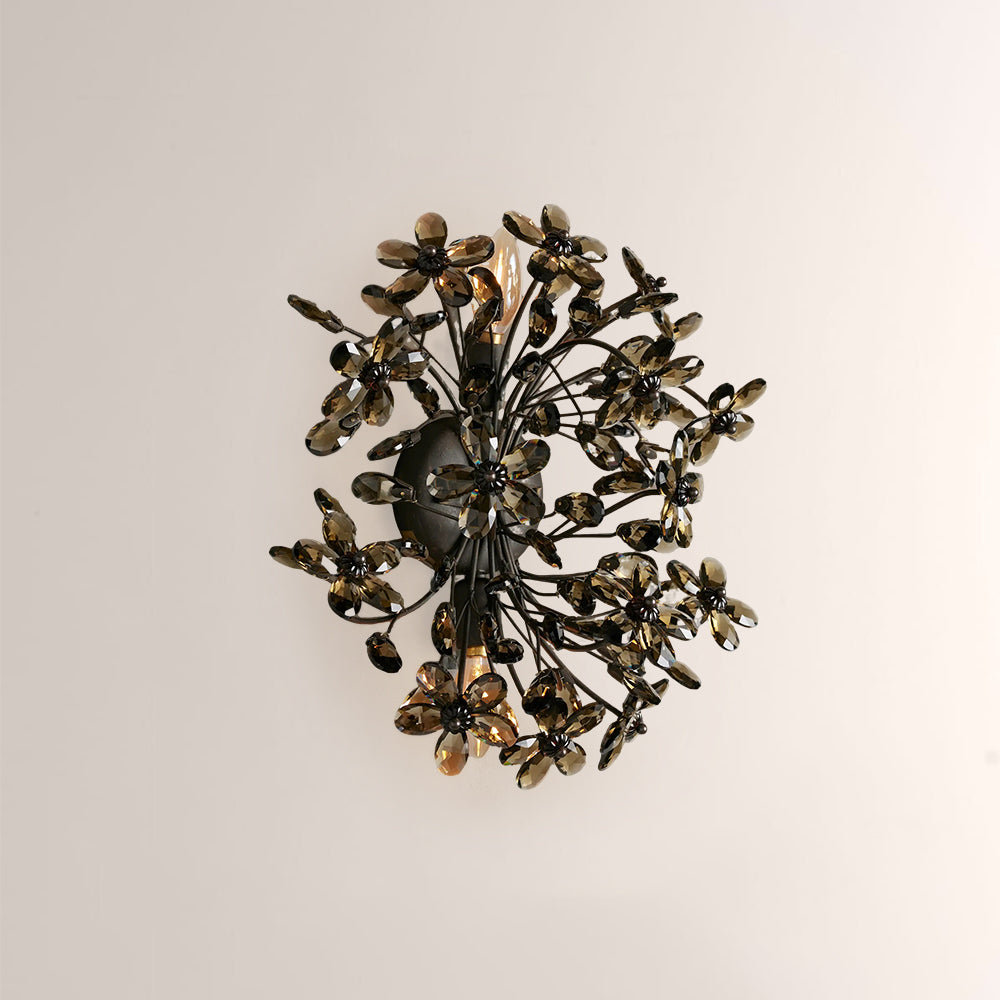 Fiora Crystal Blossom Wall Sconce