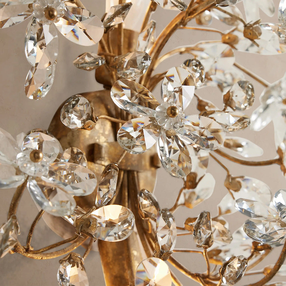 Fiora Crystal Blossom Wall Sconce