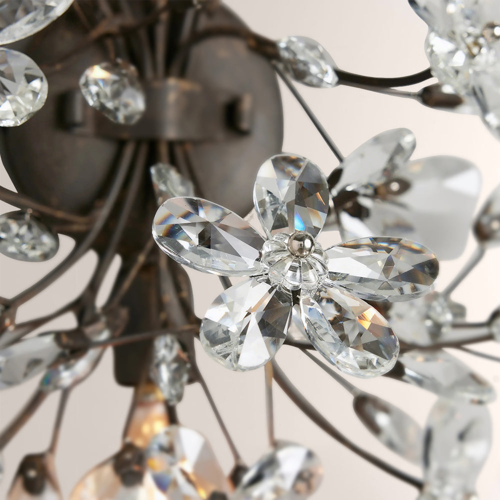 Fiora Crystal Blossom Wall Sconce