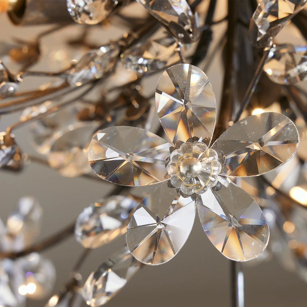 Fiora Crystal Floral Flush Mount
