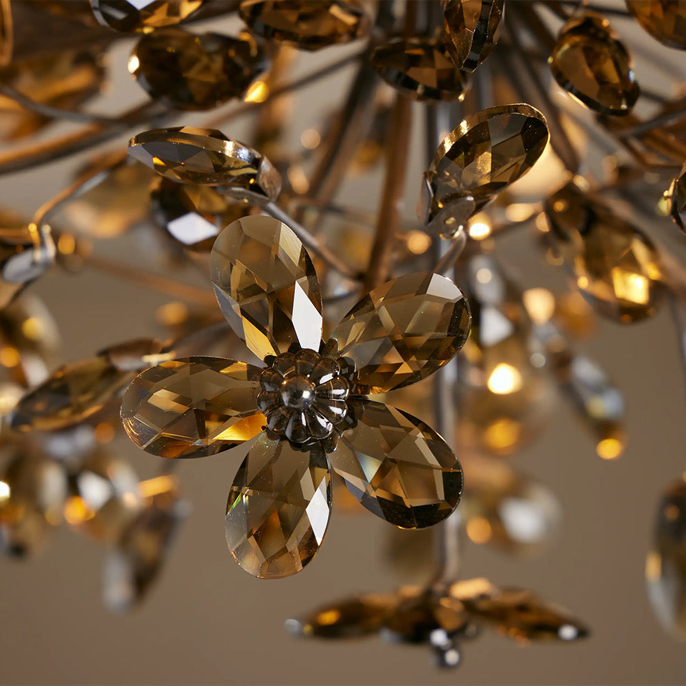 Fiora Crystal Floral Flush Mount