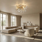 Fiora Crystal Floral Flush Mount