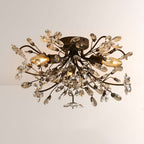 Fiora Crystal Floral Flush Mount