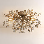 Fiora Crystal Floral Flush Mount
