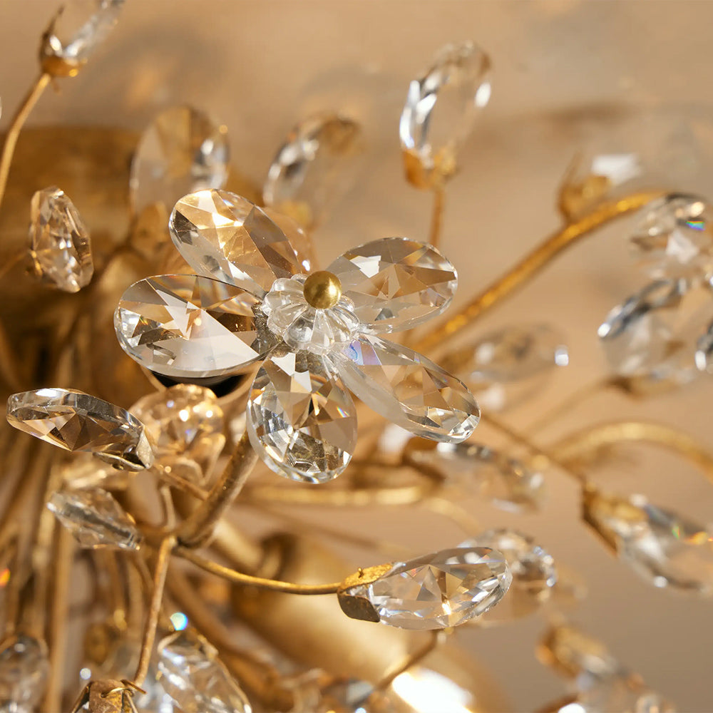 Fiora Crystal Floral Flush Mount