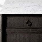 Fraboutiq Marble 4-door Sideboard with Drawers