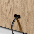 Fraboutiq Marble Double-Door Sideboard with Drawers