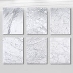 Fraboutiq Marble Double-Door Sideboard with Drawers