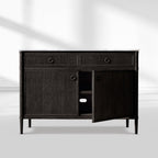 Fraboutiq Marble Double-Door Sideboard with Drawers