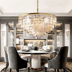 Elegance Crystal Round Chandelier 44"