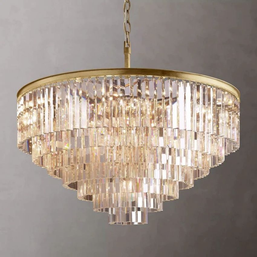 Elegance Crystal Round Chandelier 44"