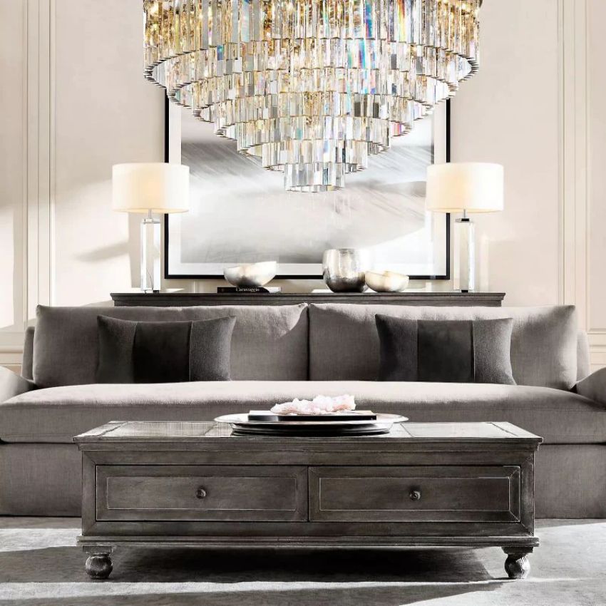 Elegance Crystal Round Chandelier 44"