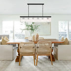 Grant Crystal Waterfall Rectangle Chandelier