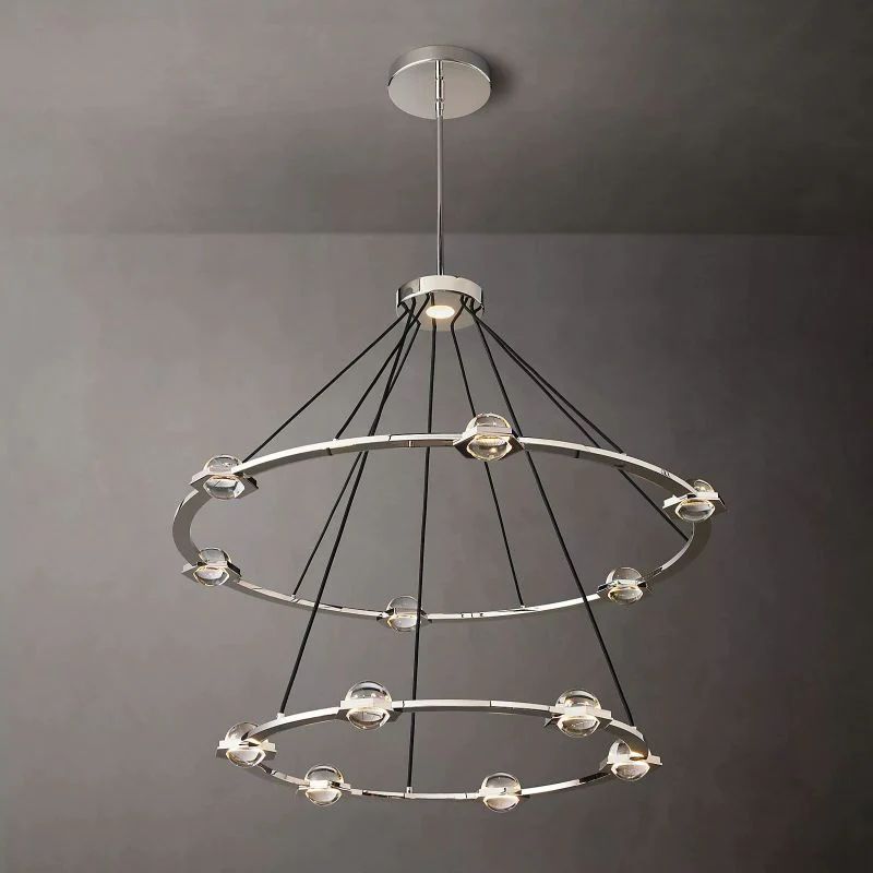 Genius Two-Tier Round Chandelier 48"