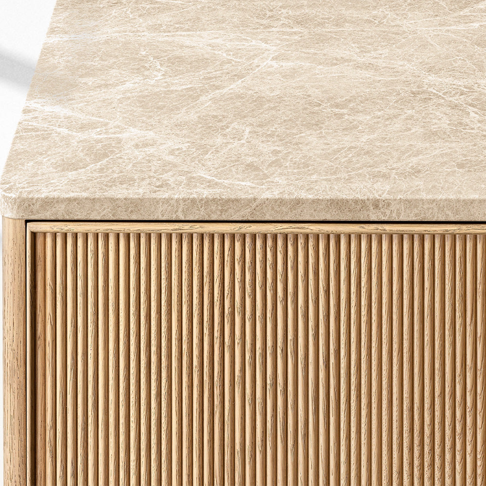 Genprestige Emperador Reeded Double-Door Sideboard