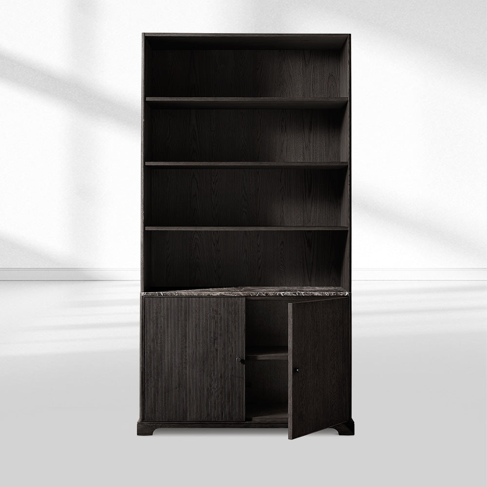 Genprestige Emperador Reeded Sideboard & Hutch