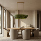Ghiaccia Textured Glass Linear Chandelier