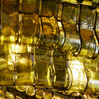 Ghiaccia Textured Glass Linear Chandelier